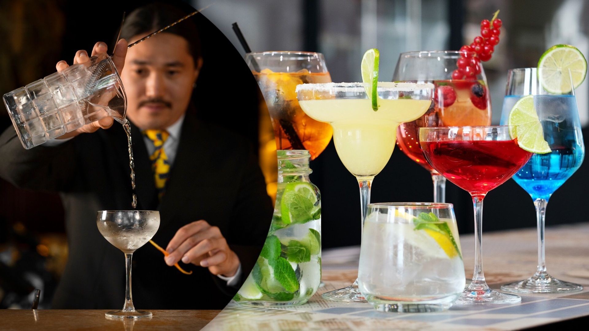 Визначте, у якій склянці найбільший коктейль Визначте, у якій склянці найбільший коктейль