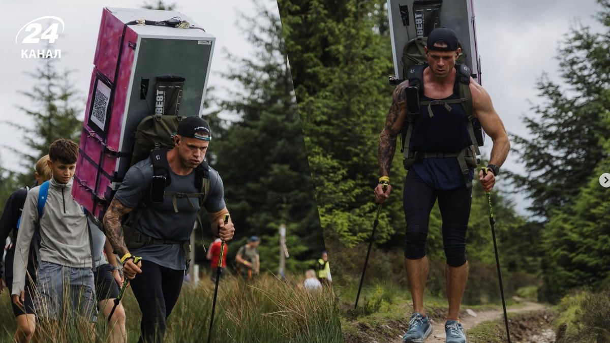 Мэтт Джонс совершил поход с холодильником на плечах Мэтт Джонс совершил поход с холодильником на плечах